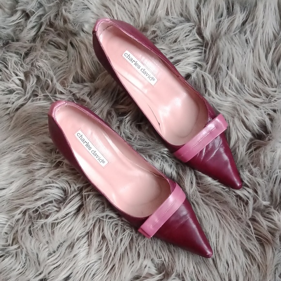 Charles Jourdan pointed toe heels
